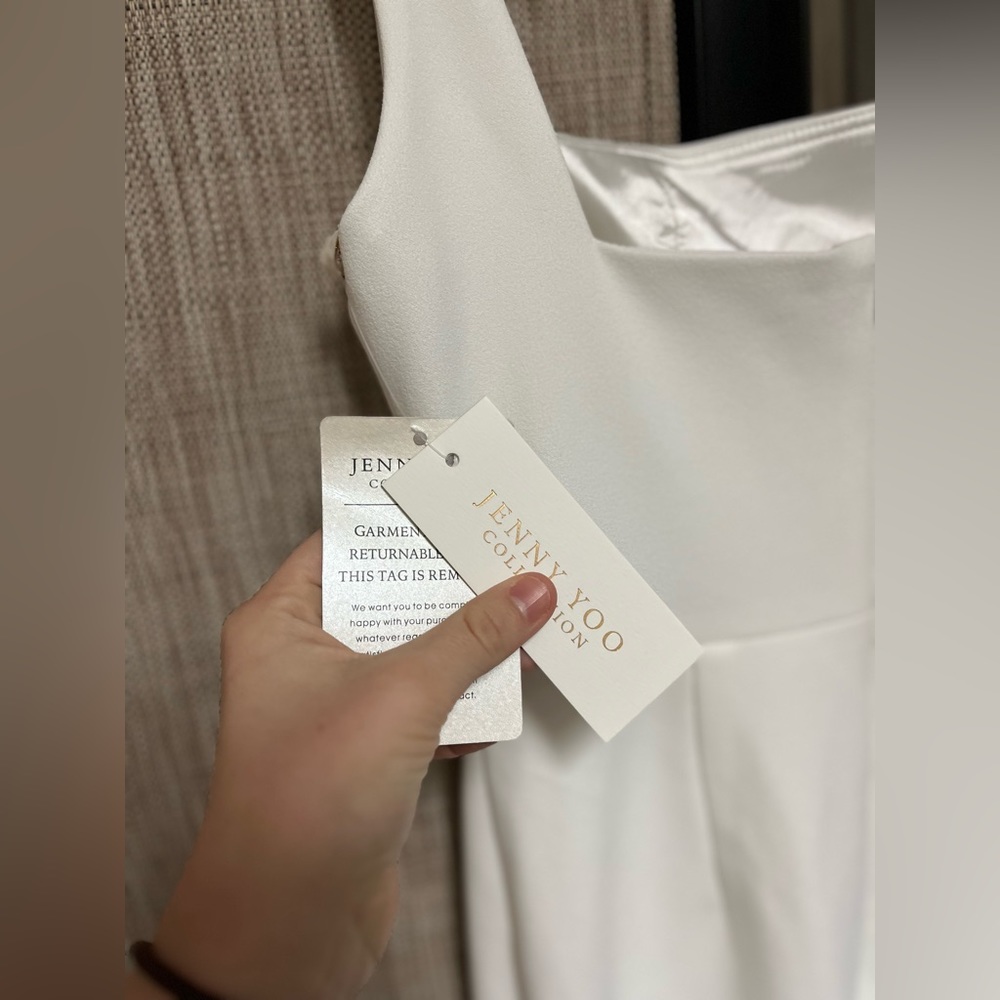 Jenny Yoo, BRAND NEW, NEVER WORN, Size Small/6, Little White Dress 🤍 - Picture 9 of 12